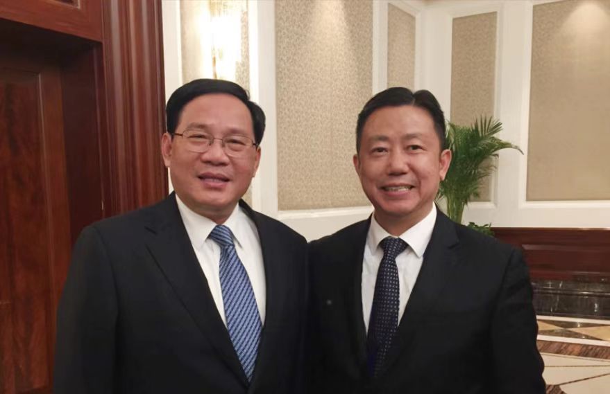 中央政治局常委、國務院總理李強與周海江合影